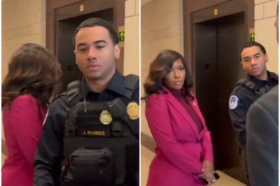 Jasmine Crockett Hides Behind Police When Confronted by Reporter at Capitol—Officers Forced to Take Drastic Action!