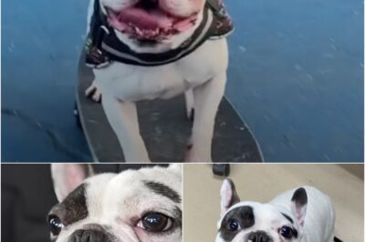 Ralphie, a French bulldog once called a “fire-breathing demon,” was returned to the shelter three times. Finally, expert trainer Jason Lin adopted him, providing the structure he needed. With patience, Ralphie not only became well-behaved but also discovered a love for skateboarding!