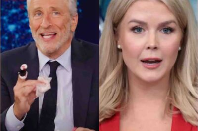 SHOCKING: Jon Stewart just mocked Karoline Leavitt but immediately faced her ruthless comeback—a statement that exploded all over American social media!