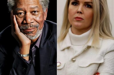 Karoline Leavitt was mercilessly lectured by Morgan Freeman on the topic of R@CIST and INEQU@LITY on live TV! When she tried to defend her point of view, Morgan Freeman responded with words so sharp and profound that it made her speechless. This tense moment left the audience “holding their breath” and caused a storm on social media with a series of heated debates!