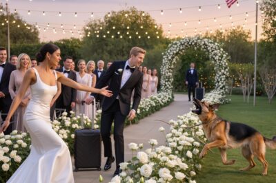 At the wedding day, my beloved dog suddenly rushed to the groom, barking and biting him. The truth behind it made the bride cry