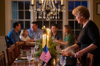 “Mom will eat after everyone,” my daughter said—calm, polite, reasonable. So I picked up my steak, walked out of her spacious Connecticut dining room, and returned to my dinner